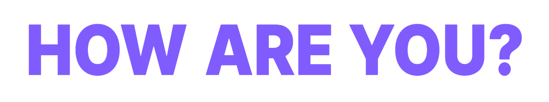 HowAreYou Text Logo